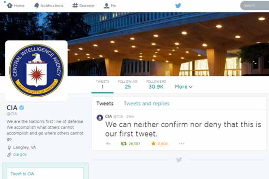 U.S. intelligence agency CIA made ​​an account on Twitter - See more at: